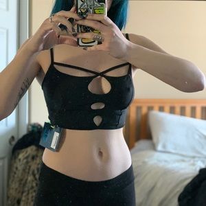 Cyberdog peeker bralet